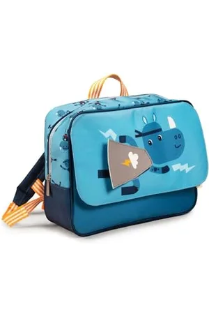 Lilliputiens Super Marius Backpack - Kids Backpack Made of Recycled Polyester with Reflective Strip, A4 Compartment, and Bottle Pocket - Comfortable and Secure for Preschool - From 2 Years - 84457