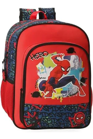 Marvel Joumma Spiderman Urban School Backpack Adaptable to Cart 30x40x13cm Polyester 15.6L, , School Backpack Adaptable to Trolley