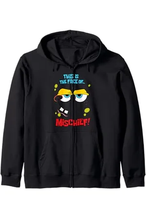 Spongebob This Is The Face Of... Mischief! Zip Hoodie