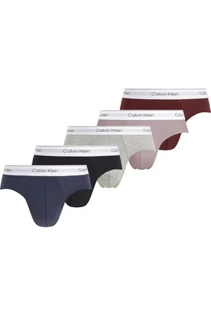 Calvin Klein Men’s 5 Pack Hipster Briefs, Multicolor (Blk, Gr H, Syrah, Hsphere Bl, S Trp), M
