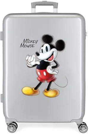 Disney 100 Mickey Joyful Suitcase Medium 48 x 70 x 26 cm Hard ABS Built-in TSA Lock 81 L 2 kg 4 Double Wheels, , One Size, Medium Suitcase