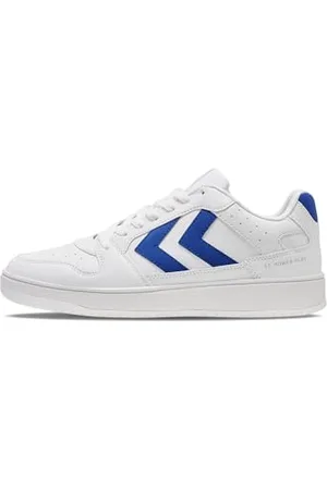 Hummel Unisex ST. Power Play CL Sneaker, White/Blue, 3.5 UK