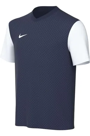 Nike Y NK DF Tiempo PREM II JSY SS T-Shirt, Midnight Navy/White/White, 8-10 Years
