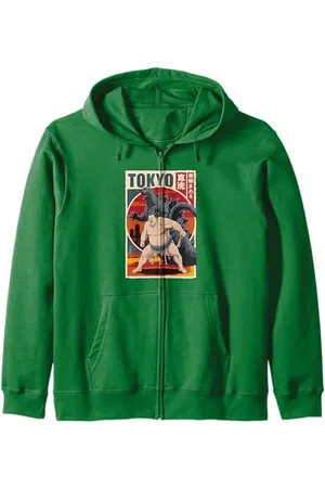 NineBlack Tokyo Vintage Japanese Sumo Zip Hoodie