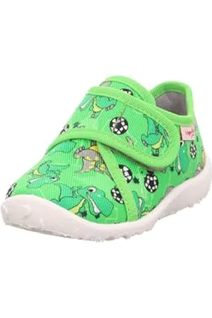 Superfit Baby Boys Spotty Slipper, Green multi-coloured 7010, 2 UK Child