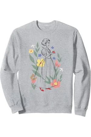 Disney Snow White Movie Sketch with Flowers Sweatshirt