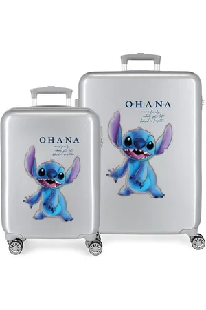 Disney Adorable Stitch Moods Cabin Suitcase Hard ABS Side Combination Lock 4 Wheels Double Luggage Hand Luggage, , Set maletas, Suitcase Set