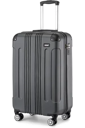 Kono Carry on Cabin Suitcase 55x35x20cm Lightweight Hard Shell ABS Hand Luggage with 4 Spinner Wheels