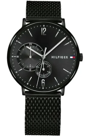 Tommy Hilfiger Analogue Multifunction Quartz Watch for Men with Leather Strap or Stainless Steel Bracelet