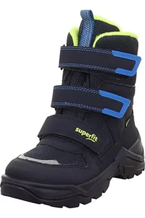 Superfit Boys SNOW MAX warm gefütterte Gore-Tex Stiefel, BLAU/GELB 8000