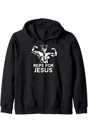 RIGS Apparel Reps For Jesus Gym T-Shirt Zip Hoodie