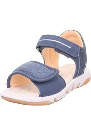 Superfit Pebbles Sandal, Blau/Orange 8000, 0.5 UK