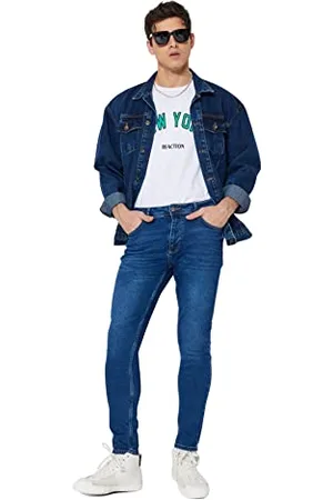 Trendyol Mens Man Normal Waist Skinny Fit Tapered Jeans Pants, , 38 UK