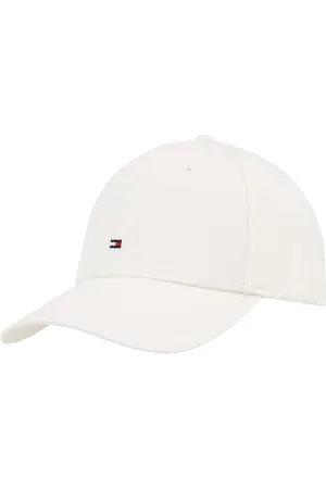 Tommy Hilfiger Men’s Flag 6 Panel Cotton Cap with Logo, White (Ivory Silk), One Size