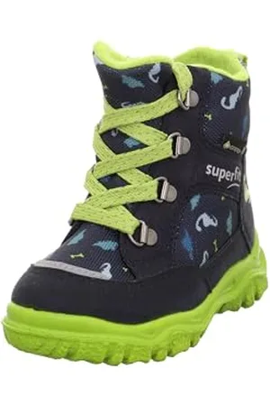 Superfit Baby Boys HUSKY1 warm gefütterte Gore-Tex Stiefel, BLAU/HELLGRÜN 8000