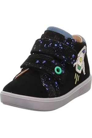 Superfit Baby Boys SUPIES Sneaker, Schwarz/Blau 0000
