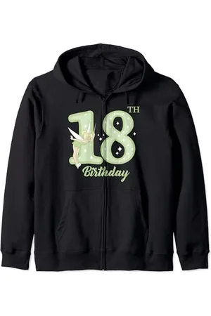 Disney Peter Pan 18th Birthday Tinkerbell Portrait Sweater Zip Hoodie