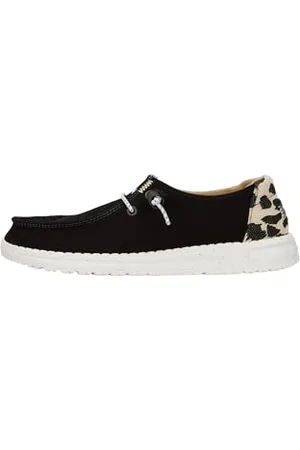 Hey dude HEYDUDE - Wendy Leopard, Women Shoes, Black/Leopard, 10 UK