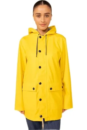 Petit Bateau Womens A089l Waxed Coat, Yellow, M UK