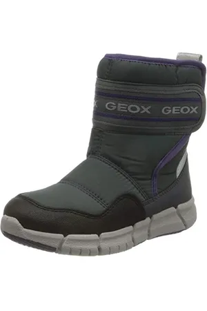 Geox J FLEXYPER Girl B AB Snow Boot, Grey (Grey/Purple), 3 UK
