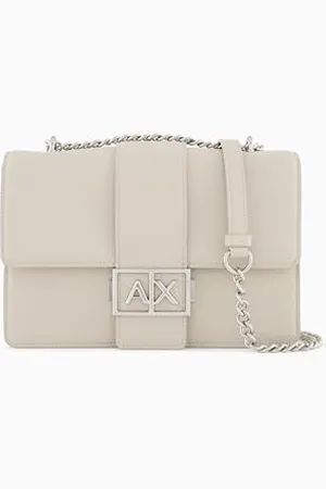 Armani Exchange Women Jodie, Sustainable, Chain Strap crossbody, , One Size