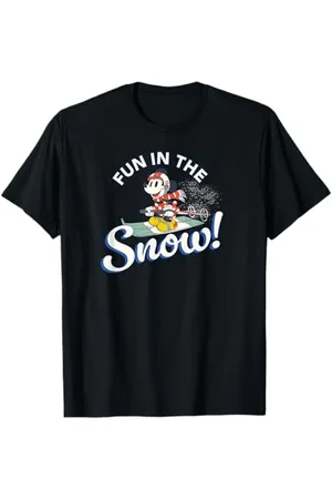 Disney Minnie Mouse Skiing Winter Sports Ski Fun in the Snow T-Shirt