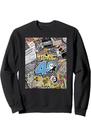 Back To The Future 40th Anniversary Sticker Collage Sweatshirt