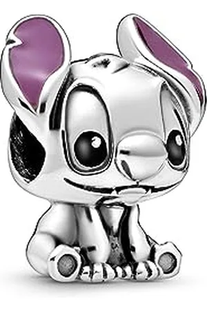 PANDORA Disney Stitch silver charm with black and purple enamel