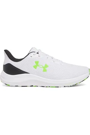 Under Armour UA Charged Pursuit 4 - White/Black/Hyper Green - 8