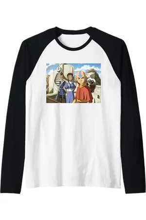 Avatar: The Last Airbender The Avatar Aang And Friends Raglan Baseball Tee