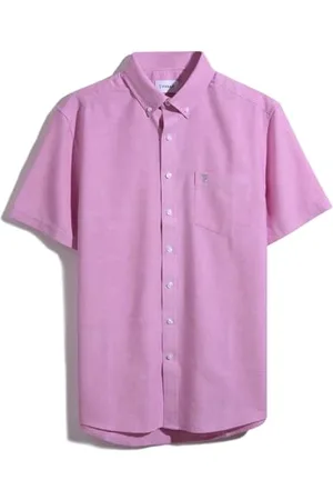 Farah Men’s Oxford Shirt, Drayton Long Sleeve Oxford Shirt, Smart Casual Work Shirt, , XXL