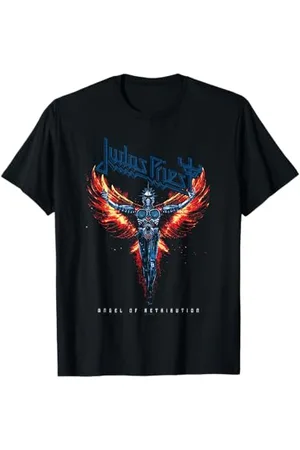 Judas Priest – Angel Wings Blue Logo T-Shirt
