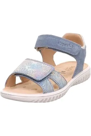 Superfit Sparkle Sandal, Blue Silver 8030, 8.5 UK Child
