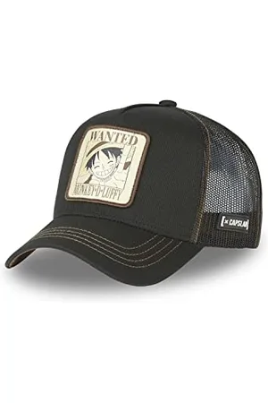 Capslab Wanted Luffy One Piece Black Trucker Cap - One-Size
