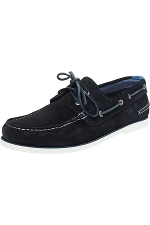 Tommy Hilfiger Men, Th Boat Shoe Core Suede, Boat, Blue, 6.5