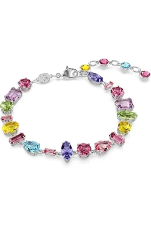 Swarovski Gema Bracelet, Multi-Coloured Crystals in a Rhodium Plated setting, from the Gema Collection