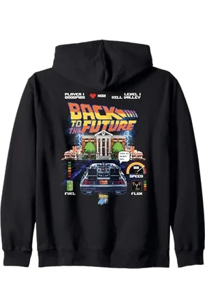Back To The Future 40th Anniversary Video Game Style Zip Hoodie