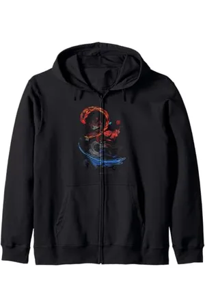 Avatar The Last Airbender Air Water And Fire Signs Zip Hoodie