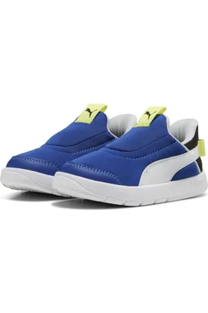 PUMA Unisex Baby COURTFLEX V3 SLIPTECH INF Sneaker, Vivid Blue White Black, 8 UK Child