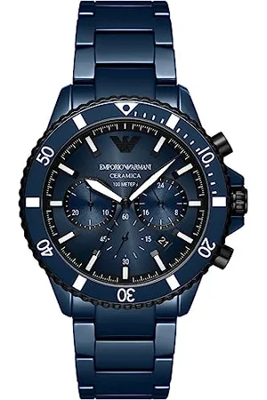 Emporio Armani Men Analog Quartz Watch with Ceramic Strap AR70009