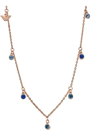 Emporio Armani Necklace for Women Sentimental Logo, Length: 400MM+50MM, Width: 3.1MM, Height: 3.1MM Brass Necklace, EGS3014221