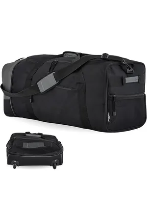 Travelers Club Unisex-Adult Travelers Polo & Racquet Club 32 Inch Collapsible Duffel, /Gray Bag, One Size