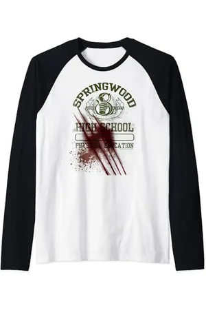A Nightmare On Elm Street Springwood Raglan Baseball Tee
