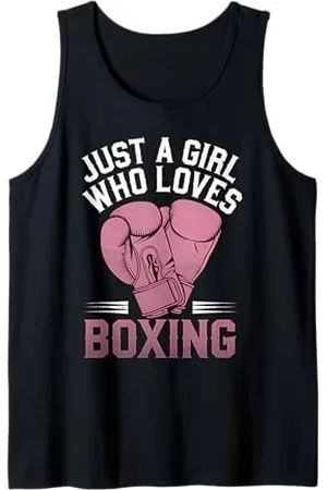 Graphic 365 Boxing Girl Just A Girl Who Loves Boxing Training Gear Tank Top