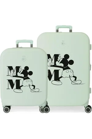 Disney Mickey Happiness Suitcase Set 55/70 cm Rigid ABS Integrated TSA Closure 116L 7.54 kg 4 Double Wheels Hand Luggage