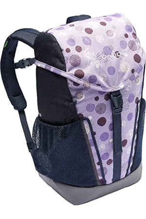 Vaude Puck Kids Backpack for Boys & Girls in Purple, Comfortable Kids Hiking Backpack 10L, Backpack for School with Rain Cover & Magnifying Glass, Ample Storage Space