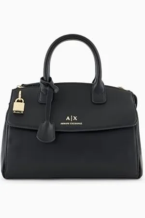 Armani Exchange Women Jane, Sustainable, Zip Closure, Front Logo canvas tote medium
