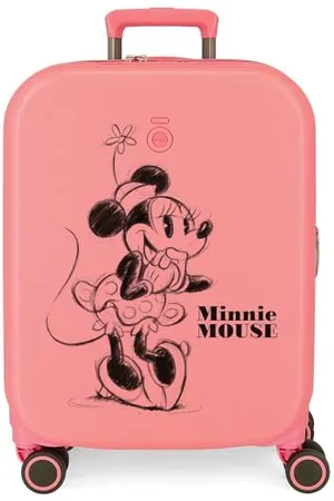 Disney Minnie Happiness Pink Cabin Suitcase 40x55x20 cm Rigid ABS Integrated TSA Closure 37L 3.22 kgs 4 Double Wheels Hand Luggage