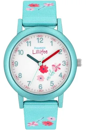 Prinzessin Lillifee Wristwatch girls quartz watch analog, with textile strap, , 3 bar water resistant, comes in watch gift box 2031757