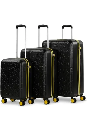 Lois Set of 3 Rigid Travel Suitcases 4 Double Wheels. ABS.TSA Padlock. USB Port at The Cabin one. Resistant and Lightweight. Small Cabin Approved, Medium and Large 171100, Color
